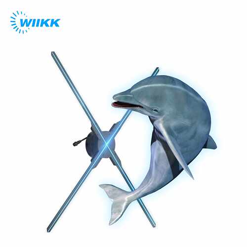 全息广告机 100CM大尺寸裸眼3D全息投影风扇 wiikk品牌直供