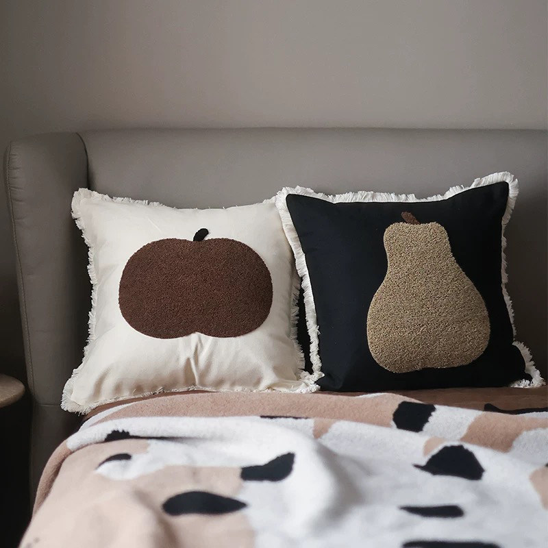 ins风刺绣流苏抱枕套客厅沙发抱枕简约腰枕靠枕床头靠背垫可拆洗,居家布艺,靠垫/抱枕,淘宝优惠券,粉丝福利购,淘宝优惠卷