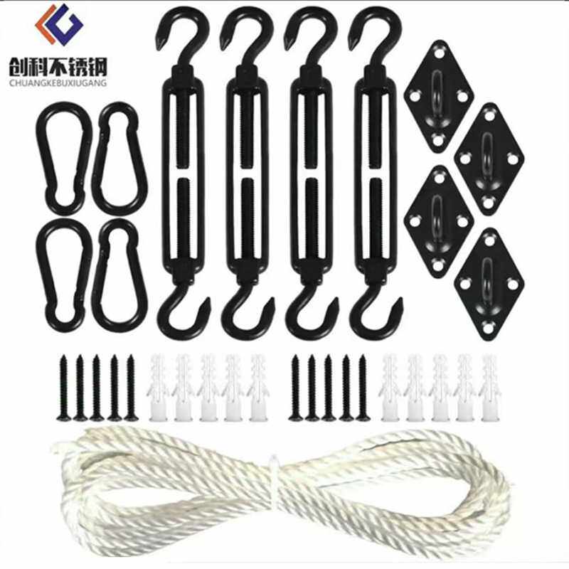 不锈钢遮阳帆配件 304菱形门扣花篮螺丝遮阳帆遮阳网配件