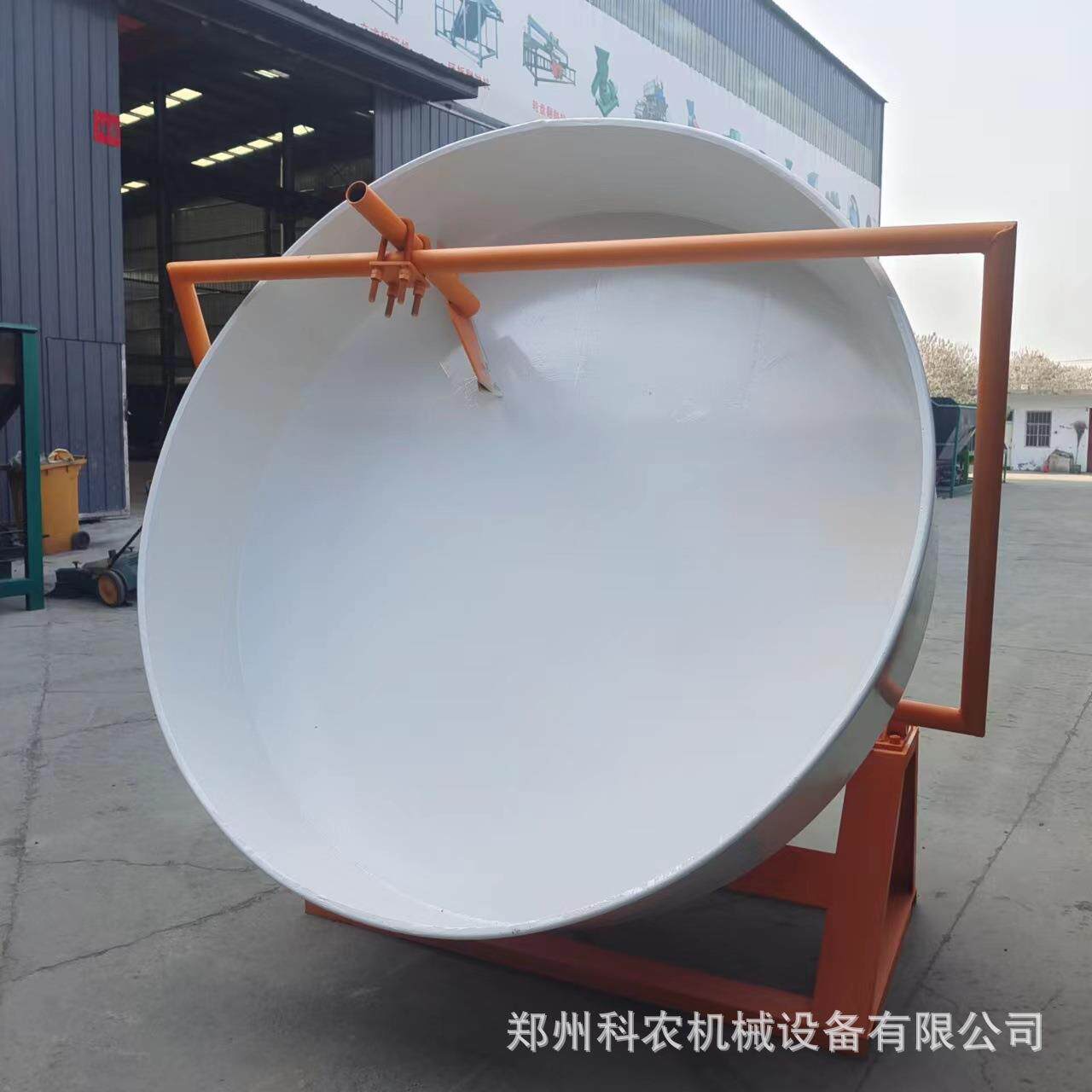 腐殖酸圆盘造粒机 泥土制丸机 牛粪秸秆发酵有机肥料造粒生产线