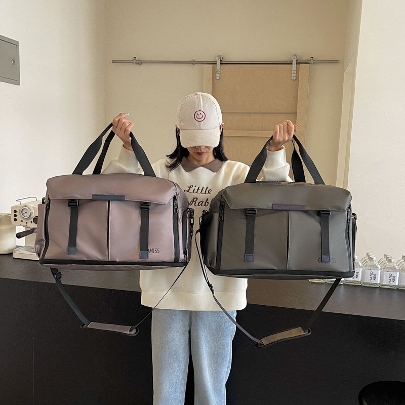 大容量干湿分离健身包新款独立鞋仓游泳训练袋P可套拉杆行李收纳