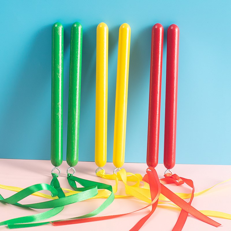 奥尔夫乐器响棒打棒彩色节奏棒A打击乐器幼儿园音乐教具手敲响木