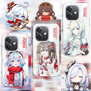 炫彩新年原神适用iQOOZ10Turbo新款 Z9Turboz9x手机壳防摔高级感变色龙iqooz8z8保护套 渐变二次元