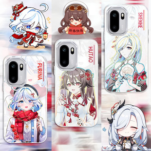 炫彩新年原神适用一加ACE6T新款渐变二次元OnePlus手机壳防摔高级感变色龙ACE5至尊/1+ACE6保护套