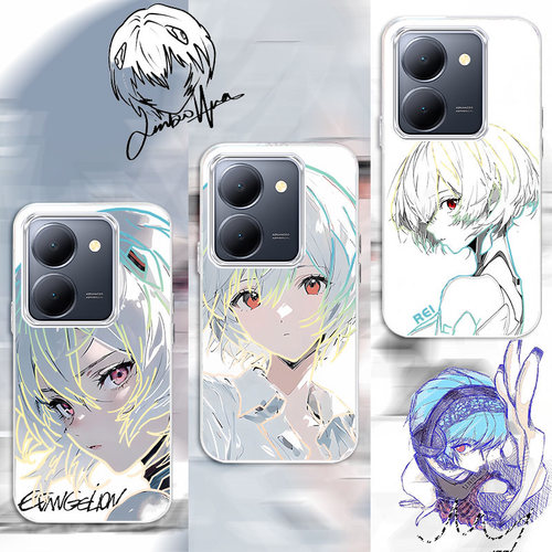 炫彩绫波丽适用vivoY78+新款渐变二次元y77e手机壳潮牌防摔高级感变色龙Y76s/y70s/y53s/y37保护套