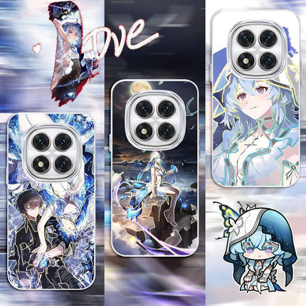 守岸人适用红米note15Pro+新款鸣潮2026炫彩二次元Redmi渐变手机壳防摔高级感硬壳软边note14/13/12保护套