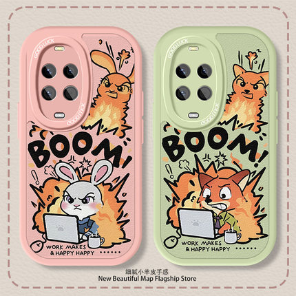 疯狂动物城2适用华为Nova14手机壳13PRO新款12Ultra卡通爆炸尼克9se情侣87防摔6全包5g硅胶5z小羊皮保护套