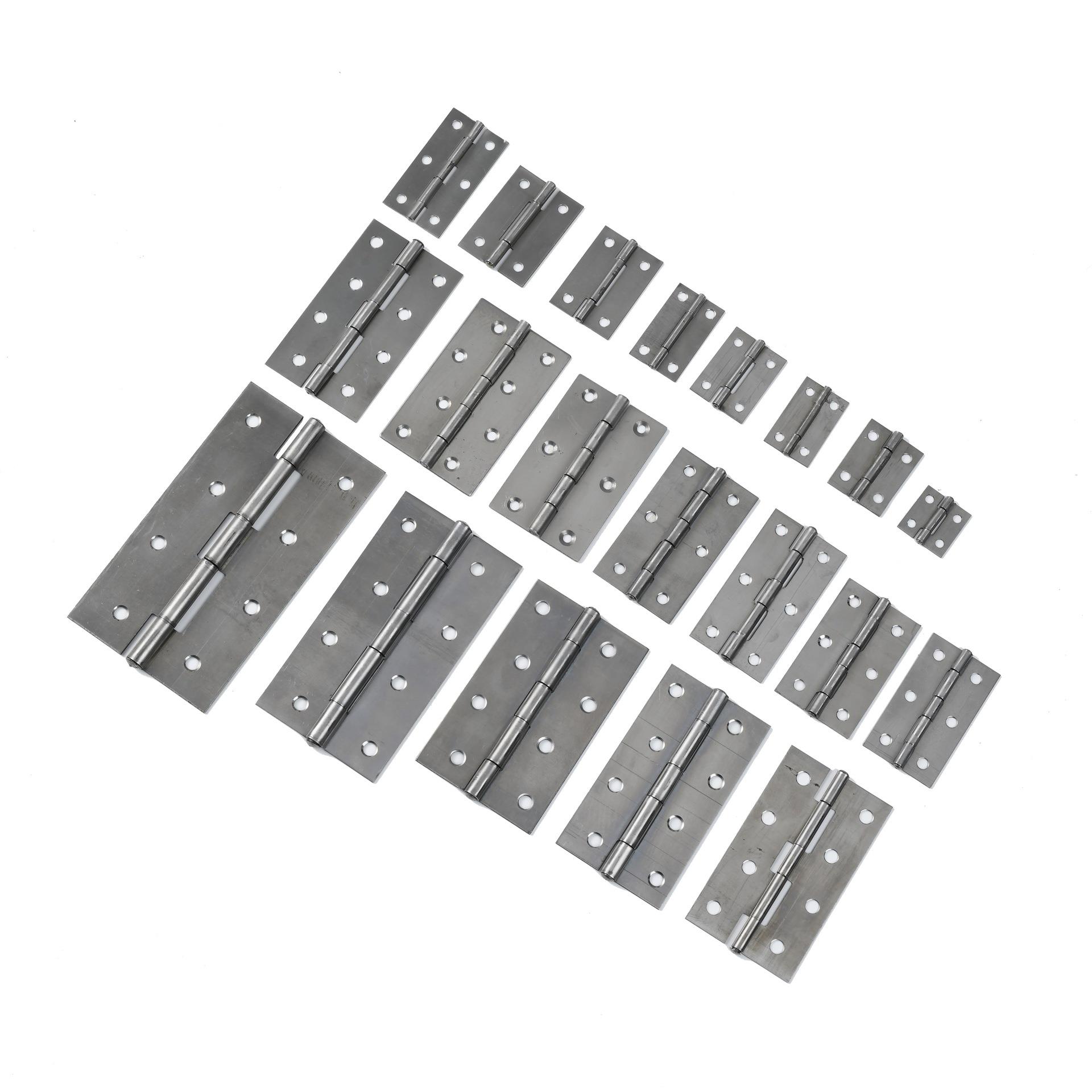 跨境现货iron hinge 1寸-6寸木门焊接合页门窗折页铁butt hinge