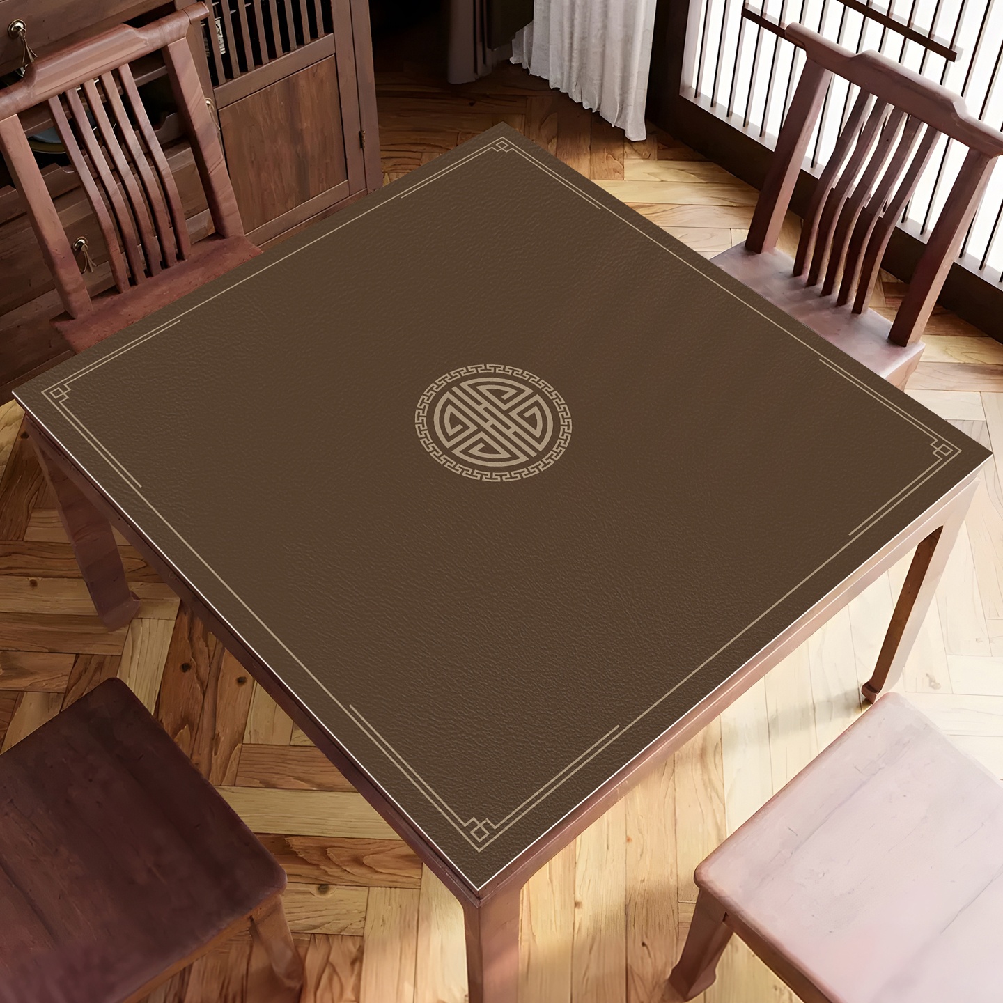 新中式古典防水防油桌布