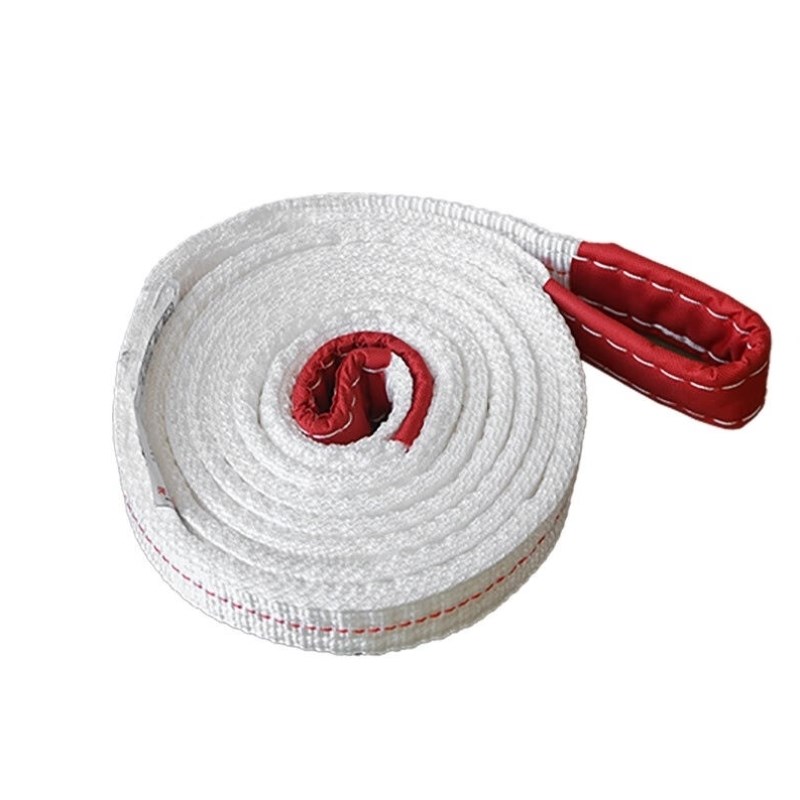 白色扁平吊装带起重吊带5层加厚1/2/3吨行车吊S车国标工业用国标1