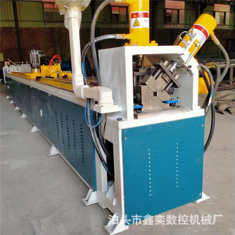 数控切断机全自动方管冲孔机槽钢角铁方管型材冲孔下料一体机