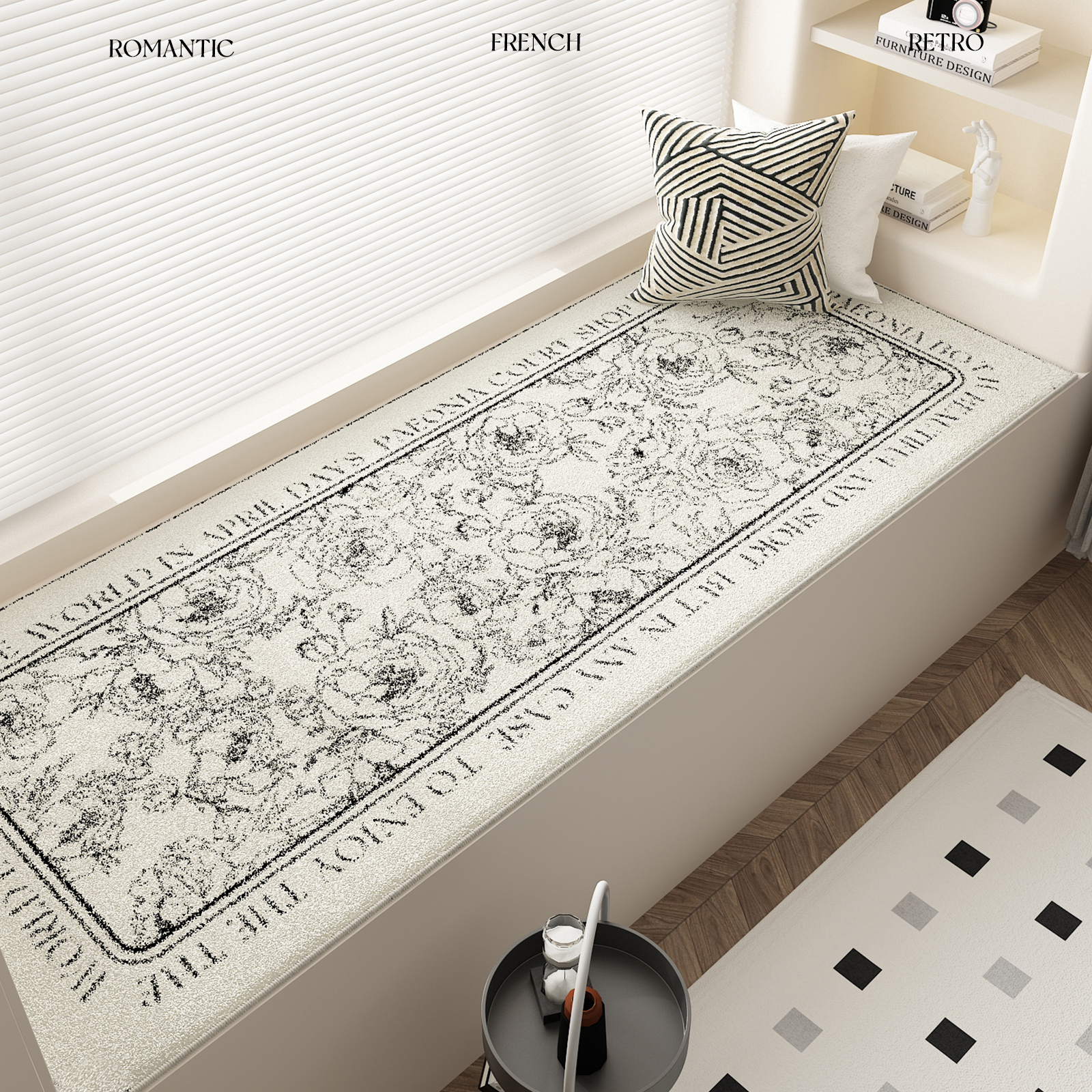 轻奢高级感飘窗垫窗台垫耐脏免打理毛绒可水洗Q羊羔绒可机洗阳台