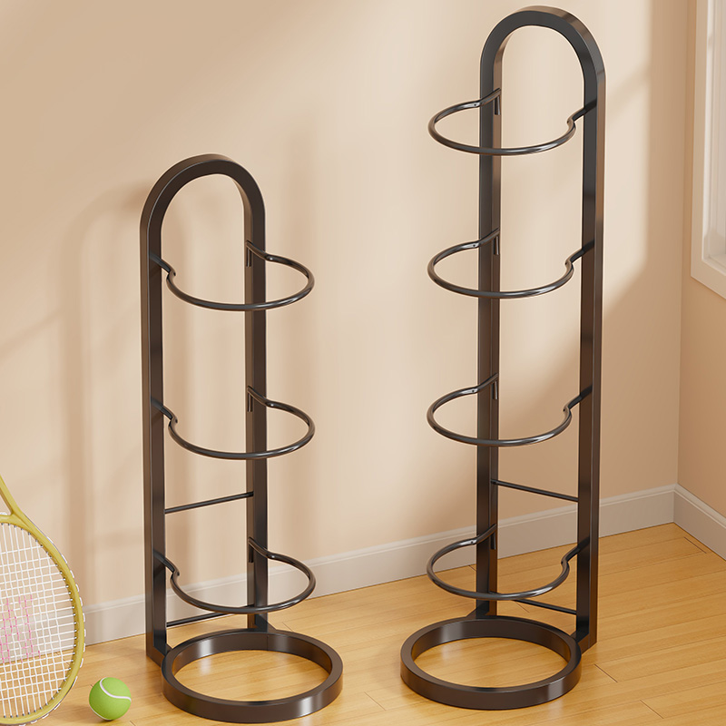 篮球收纳架家用篮球置物架运动器材收纳落L地折叠足球排球摆放架