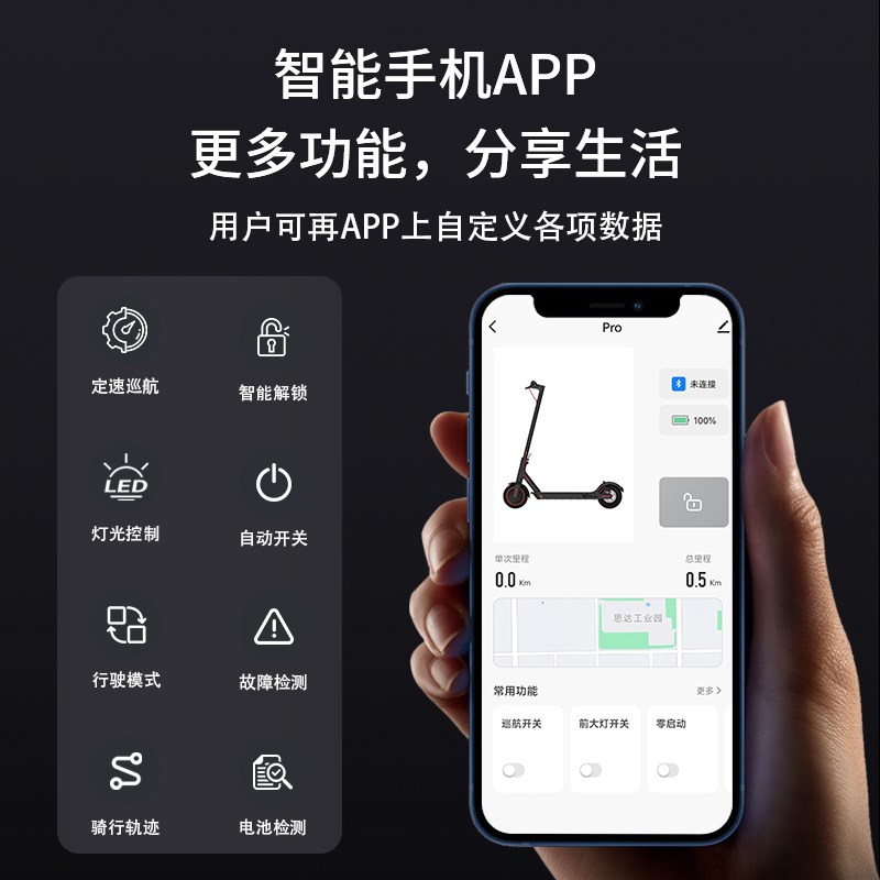 电动滑板车代步车成人便携超轻便携小型迷你电动车神器超小迷你型