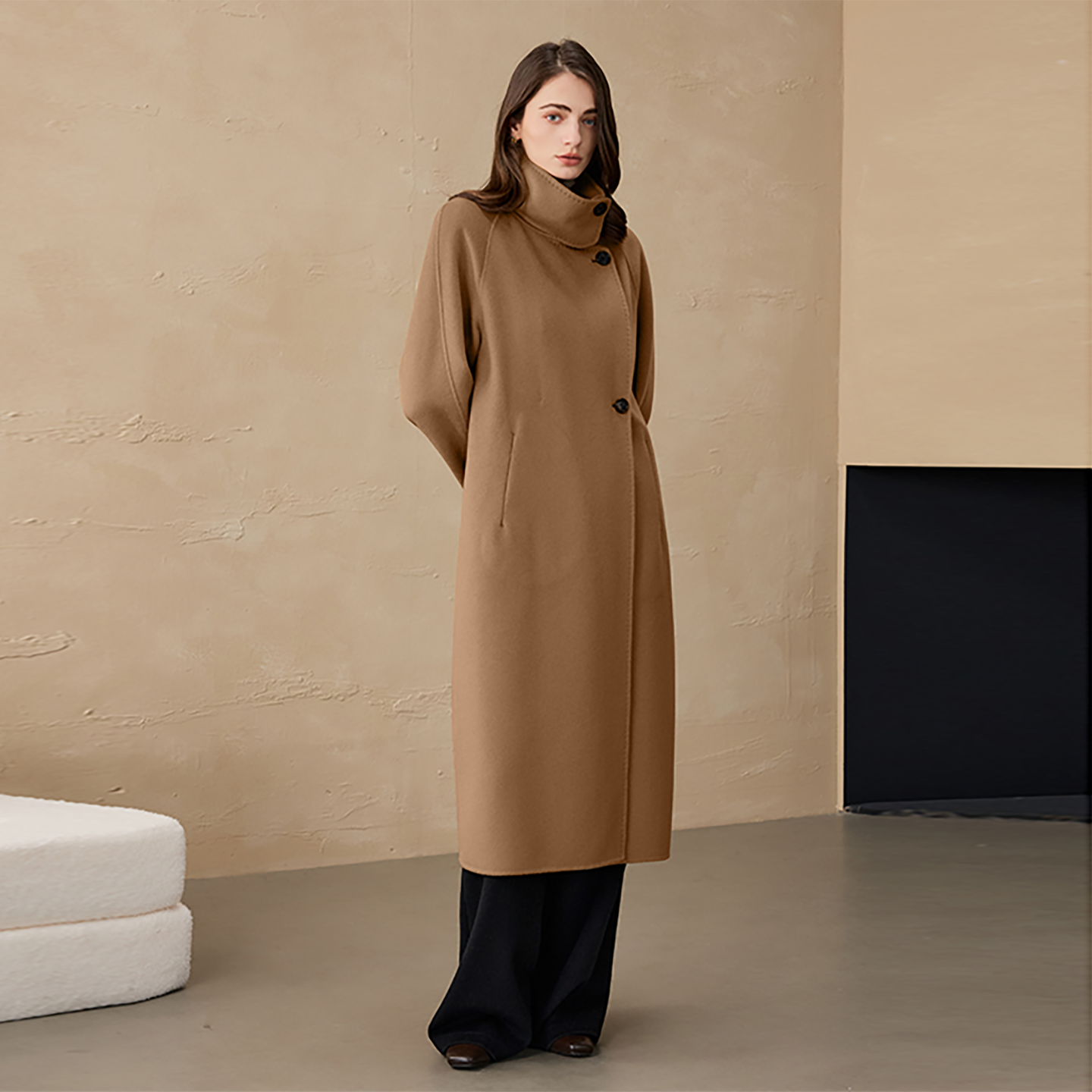 14μm纯羊绒大衣2025秋冬季新款