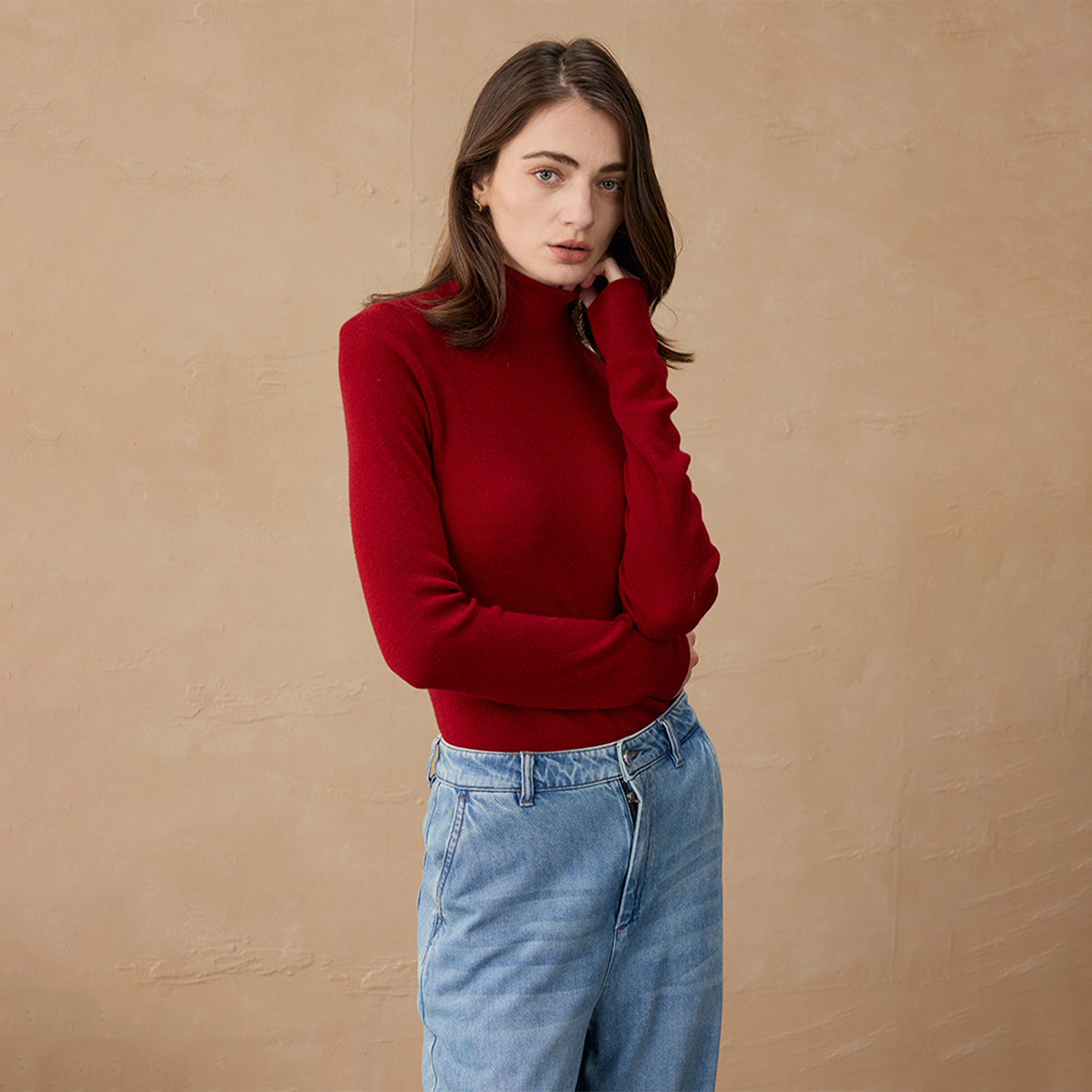 【可乐优选】羊绒羊毛混纺针织衫高领打底衫毛衣女,女装/女士精品,毛衣,淘宝优惠券,粉丝福利购,淘宝优惠卷