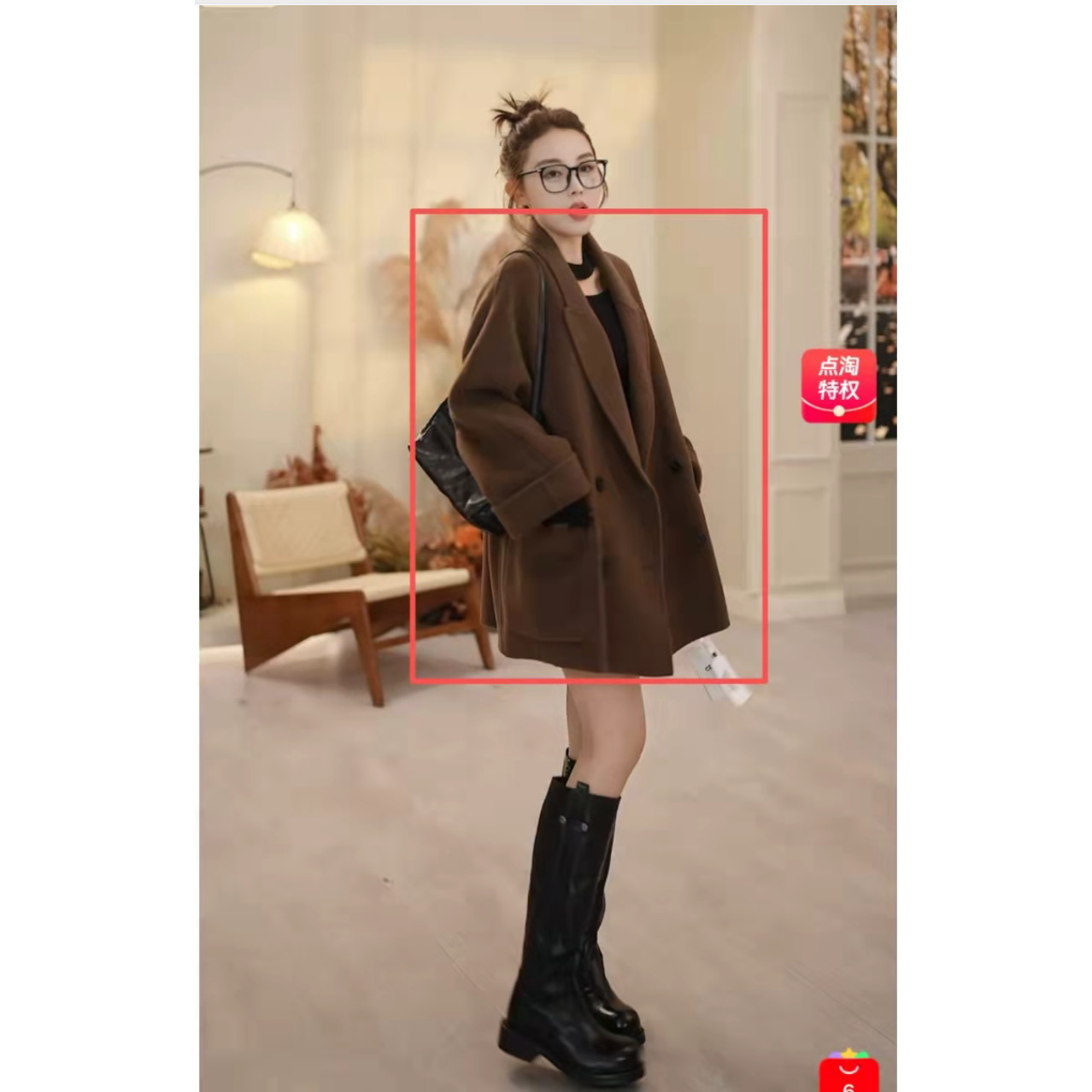 【夏天的夏天粉丝专属】大口袋 短款双面呢外套YT25166,女装/女士精品,毛呢外套,淘宝优惠券,粉丝福利购,淘宝优惠卷