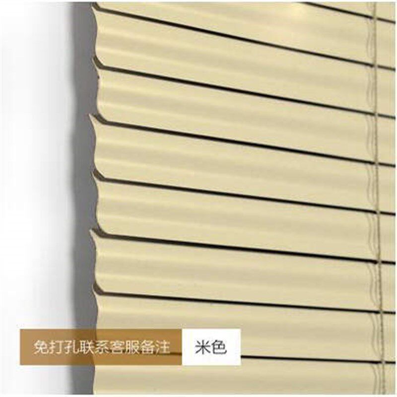 铝合金百叶窗帘卷帘办公室遮光卧室厨房浴室卫生间防水窗帘免打孔