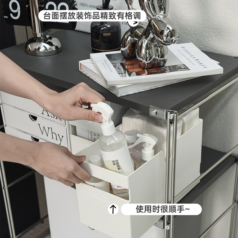 扫地机器人上方置物架子客厅沙发多层落地洗拖地机基站移动收纳柜