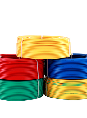 电线2.5平方铝芯单股4平方户外家用铝线双色BLV/6/10地线单芯电缆