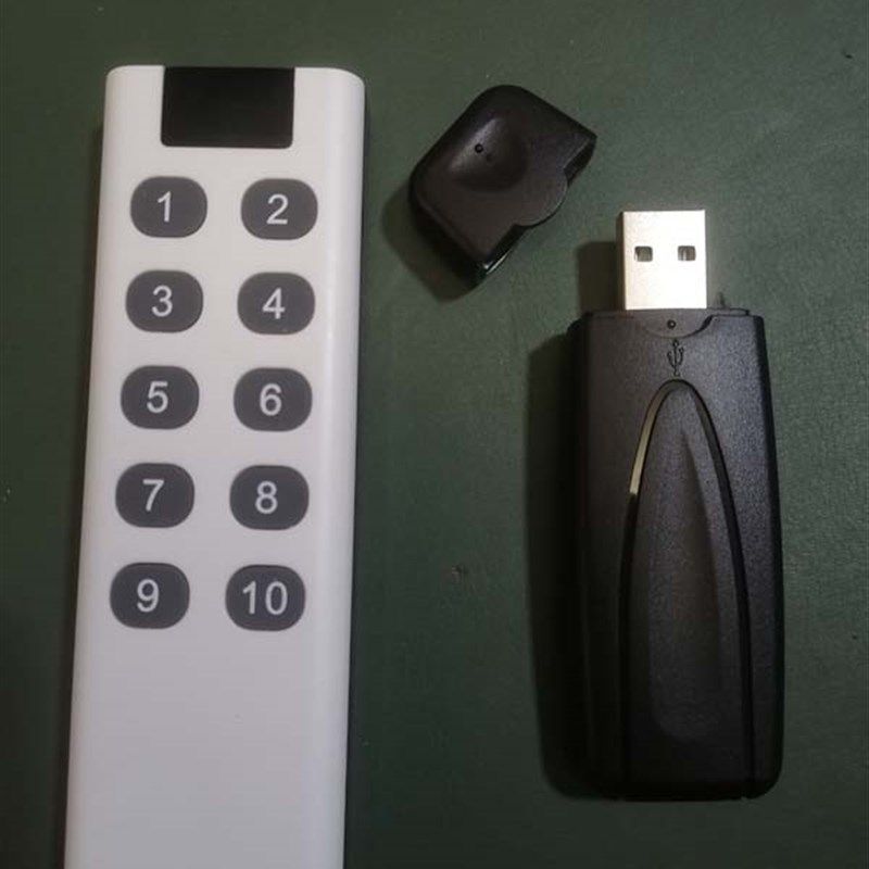 USB无线键盘 遥控开关回车空格 单双三四自定义 提词器加油站道闸