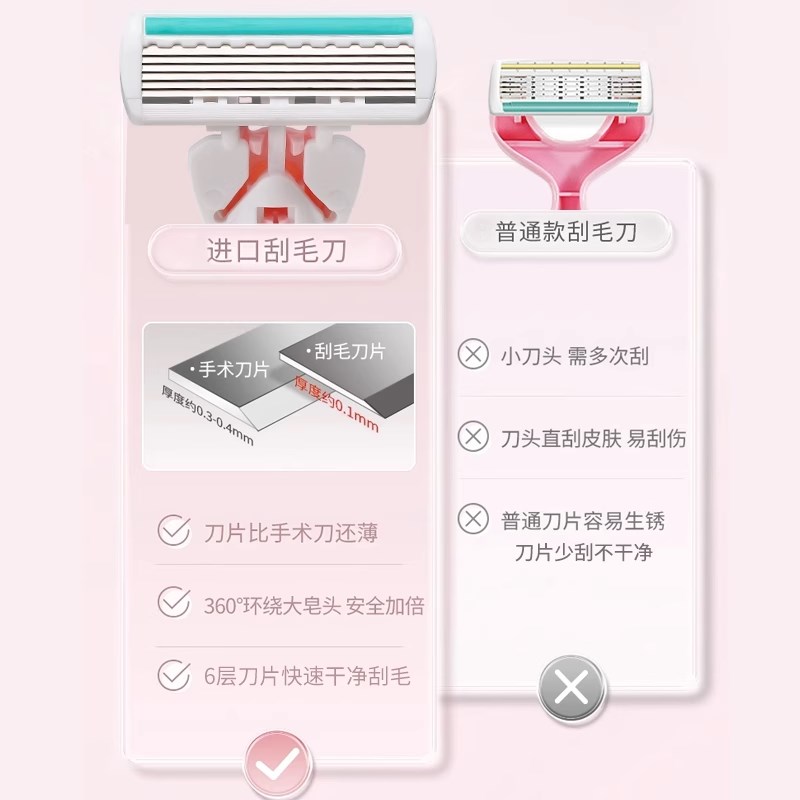 刮毛刀女士除毛刀腋毛剃毛器私密男女专用私处去阴毛修剪神器工具