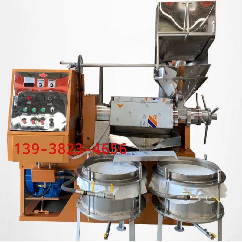 商用大型菜籽榨油机冷热两用花生榨油机全自动多功能螺旋榨油设备