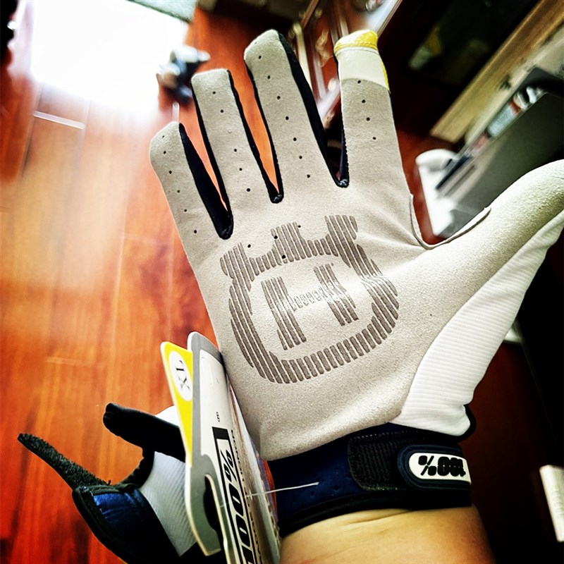 胡斯瓦纳山地车越野骑行手套夏季触屏手套长指防护自行车摩托赛车