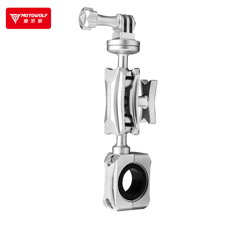 车把镜座摩托车行车记录仪支架骑行直播运动相机架子龙头改装配件