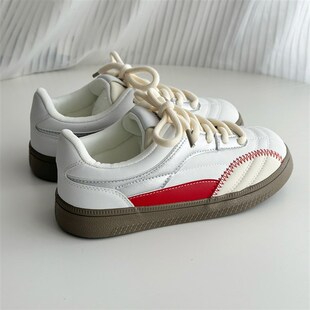 荔枝公园多巴胺软面板鞋女款2025春季新款厚底百搭小白鞋小众鞋子