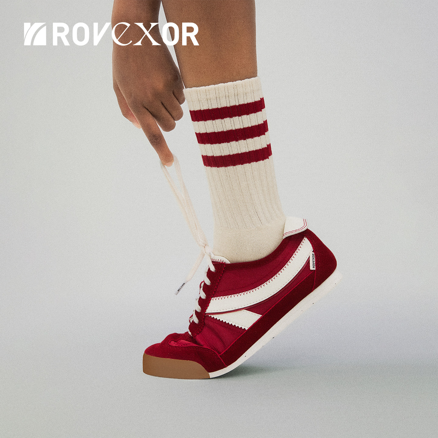 ROVEXOR 1#跑道｜26早春新品多巴胺尼龙拼接休闲男女同款慢跑鞋,女鞋,时尚休闲鞋,淘宝优惠券,粉丝福利购,淘宝优惠卷