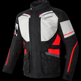 雷翅摩托车四季款骑行服套装防水保暖加肥加大码长途摩旅机车服男