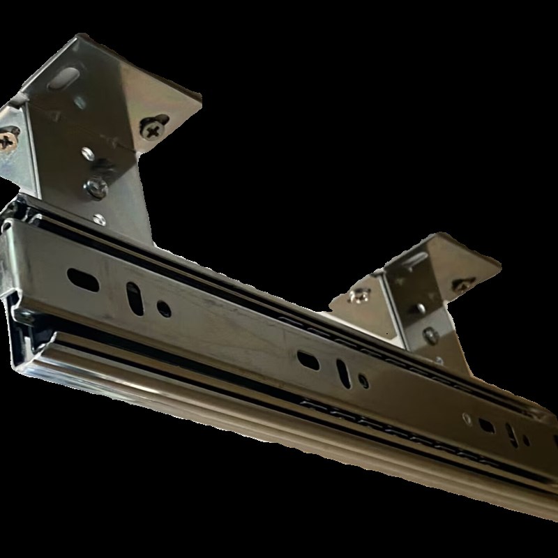 吊装抽屉滑轨/吊装加厚三节滑轨悬挂抽拉抽屉柜五金导轨悬吊轨道