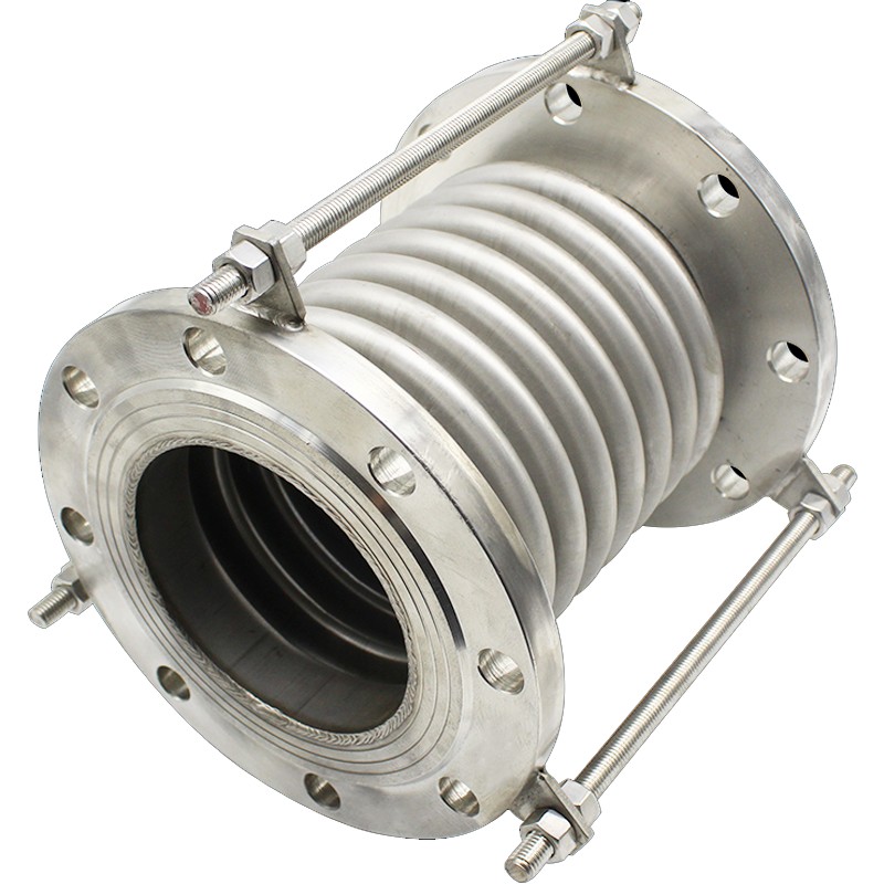 不锈钢补偿器304波纹管dn50/100/200金属软管法兰式膨胀节伸缩节