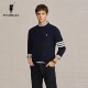 圆领针织衫 休闲条纹袖 秋冬季 POLOWALK男士 新款 保罗男装 打底衫 毛衣