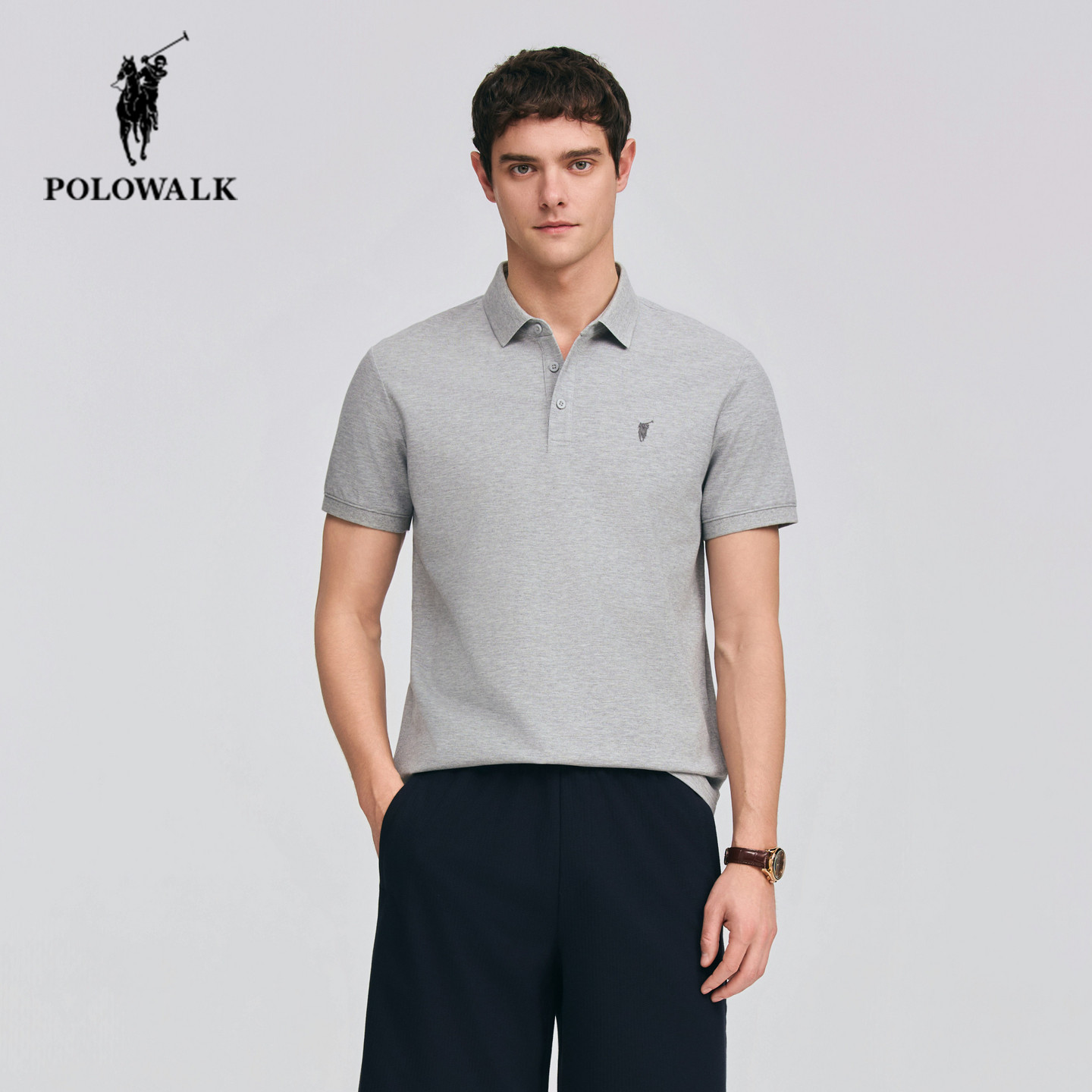 POLOWALK夏季新品经典短袖POLO衫图片