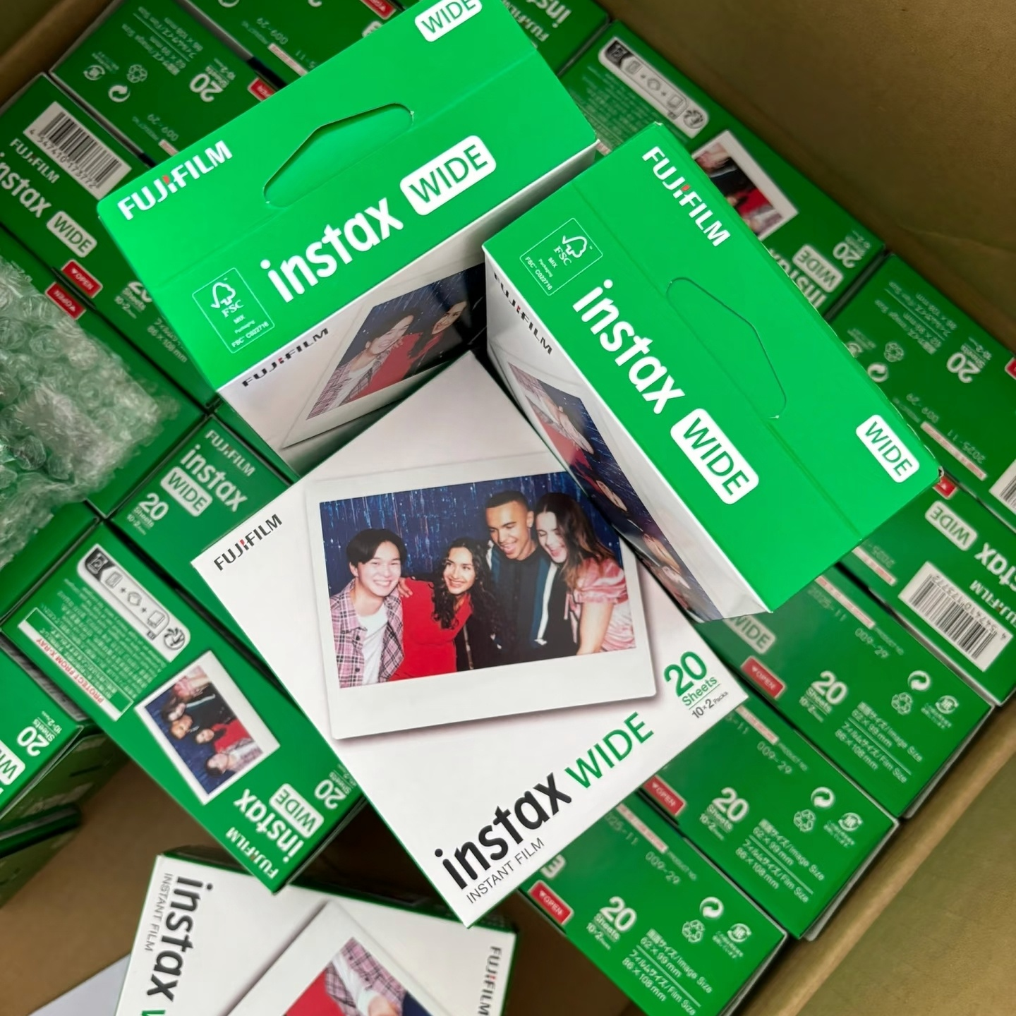 富士拍立得宽幅5寸相纸 wide400 WIDE W300/EVO/210宽幅白边相纸