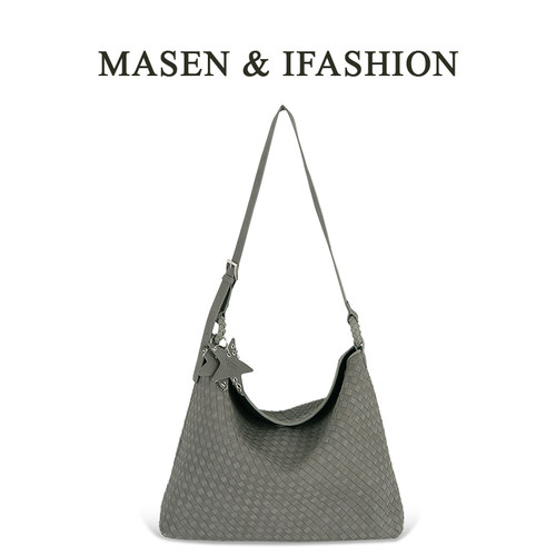 2025新款麂皮编织托特包