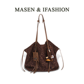 2025秋冬新款 复古豹纹托特大包大容量单肩包小众设计高级感手提包