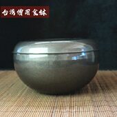 钵台湾化缘僧双层人食斋碗钵佛具人僧不锈钢钵化斋用品堂器食