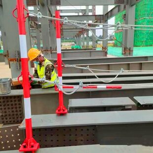 安全绳线坠落生支架放钢结构生命线钢结构杆立支架 立柱命钢结构
