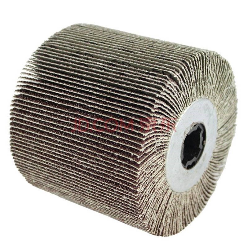 新款全砂布拉丝轮不锈钢拉丝机十字芯砂I布N抛光轮金属焊疤木材家