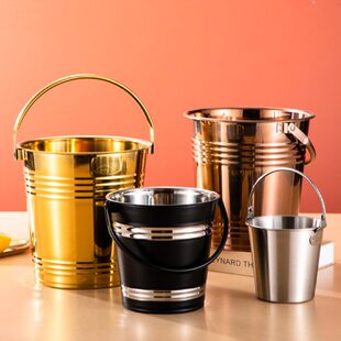 桶小吃酒吧冰块香槟不锈钢冰桶扎啤酒桶红酒冰粒KTV桶桶加厚商用