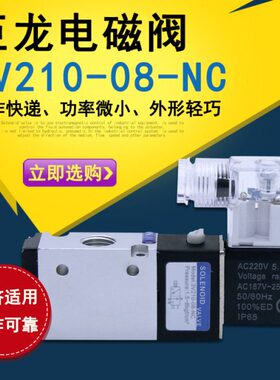 线圈元件气动内龙CN式0电磁阀单0部先导位V21巨电磁阀--二三口83