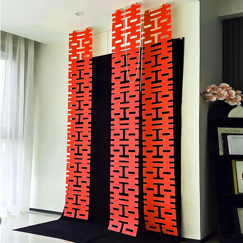 新款实用晨袍拍照道具背景布置婚房背景墙黑色背T景布幕布黑布喜