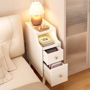 窄边20迷你分款cm房间家居30爆超窄实木床头柜床边柜公夹缝置物架