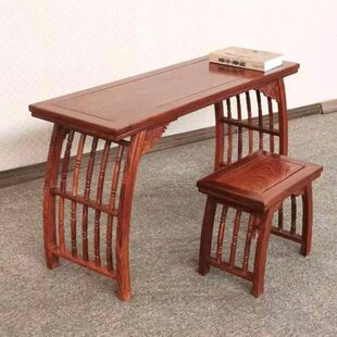 桌木琴琴桌凳琴紫檀实木桌刺猬子花书桌台古典台红木家具梨新中式