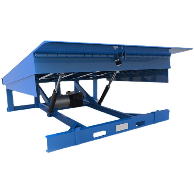 厂家直供电动液压货物运输高度调节D板固定卸货平台 固定式登车桥