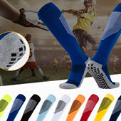 袜脚底长筒毛巾功能健身袜小学生足球袜训练底中足球袜防滑点胶