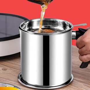 油杯漏不锈钢油壶4厨房食用油隔油壶加厚油神器家庭瓶30家用滤不